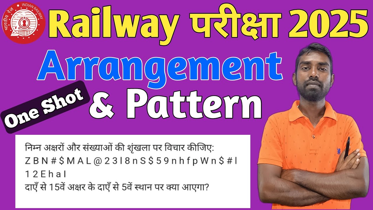 🔥Arrangement & Pattern | One shot video 📸 |Reasoning Class | 1-2 Marks ...