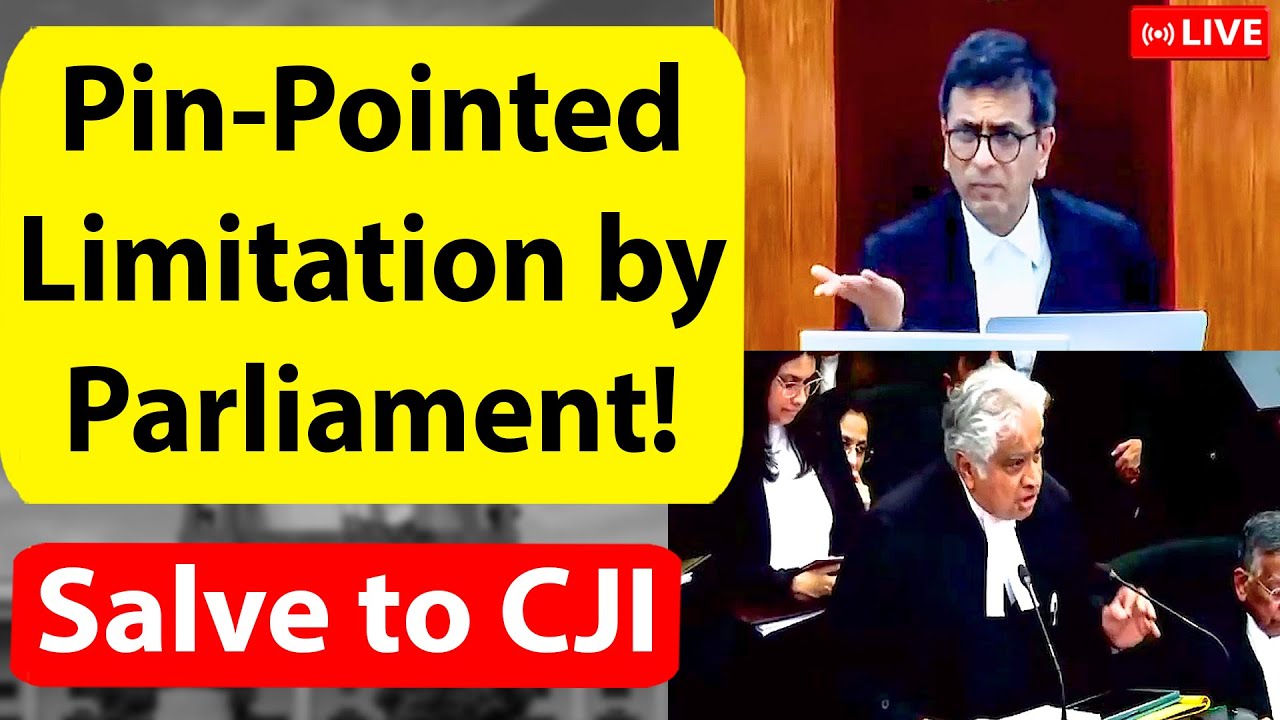 "Pin-Pointed Limitation by Parliament!" -Harish Salve Great Arguments in Supreme Court Live