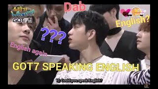 GOT7 Speaking English Compilation