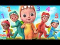 Learn 1 to 10 Counting 🐰 | Bright Counting Music for Preschool Kids | Huzur Nursery Rhymes