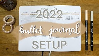 2022 Bullet Journal Setup | Simple And Beginner Friendly Bujo Spreads | Plan With Me