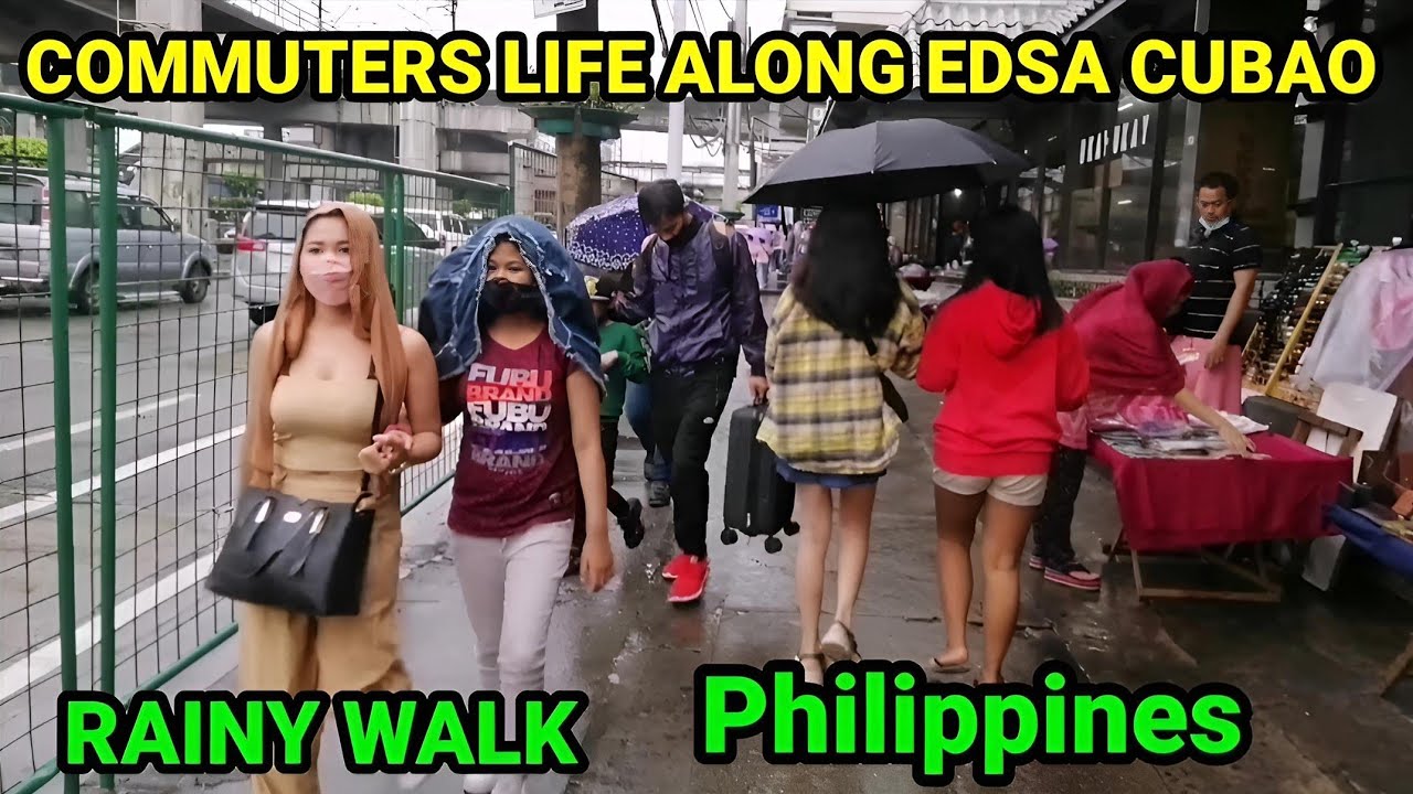 COMMUTERS LIFE ALONG EDSA CUBAO QUEZON CITY | PHILIPPINES