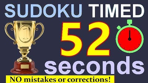 Sudoku Stopwatch #sudoku