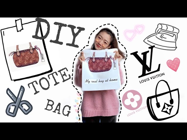 Louis Vuitton Embroidered Tote Bag DIY Tutorial 