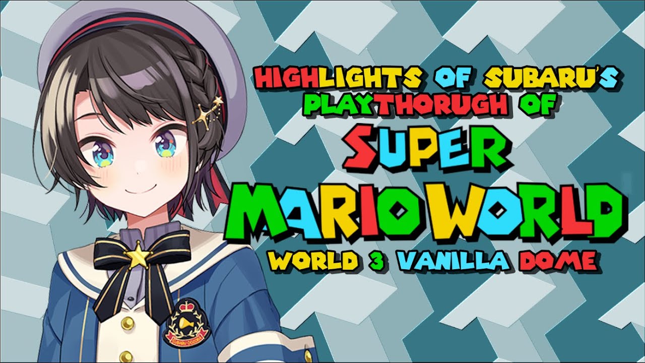 Subaru attempts to scream her way across Vanilla Dome in Super Mario World EN SUBS
