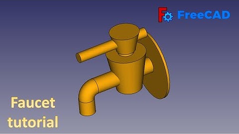 FreeCAD Tutorial : How to make a faucet in Freecad #freecad #3dmodel #3ddesign #cad