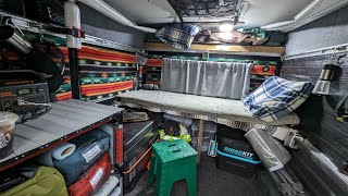Truck Camper Build 'Downstairs' Setup Version 2 in my OVRLND Campers + 1st Gen Tundra