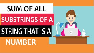 Sum of all substrings of a string representing a number using dynamic programming