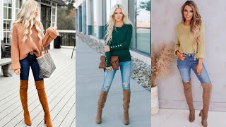 Majestic & Outstanding Suide Long Boots Thigh High Boots Knee High Boots High Heel Boots