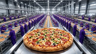 Frozen Pizza Mega Factory | 100,000 Pizzas Made in One Day (Full Process)