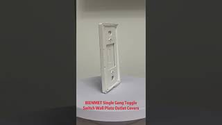 BIENMET SINGLE GANG SWITCH TOGGLE WALL PLATE COVER