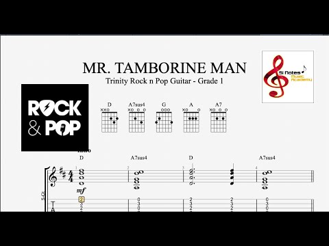 Mr. Tambourine Man - Bob Dylan - Trinity Rock & Pop Guitar - Grade 1