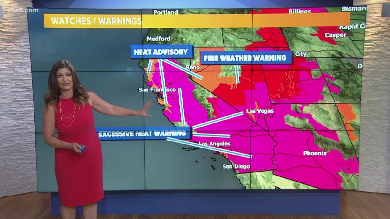 Dangerously hot temperatures take over San Diego County - YouTube