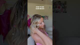 Hair beads tutorial!! #summerhairstyles #festivalhairstyle #hairtutorial #hairstyleinspo
