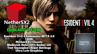Resident Evil 4 Redemake DUBLADO PT-BR (3GB) NetherSX2 Classic | Mediatek Helio G85 - Test Gameplay