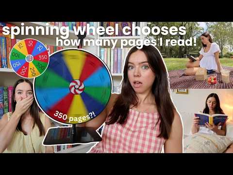 Spinning Wheel Chooses How Many Pages I Read For A Week! 📚🌀 *reading Vlog*