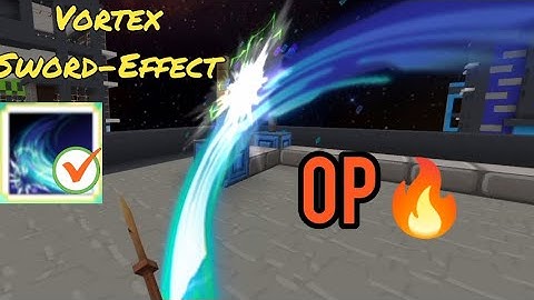 Power Of VORTEX Sword Effect 🔥🔥 Bed Wars Blockman Go