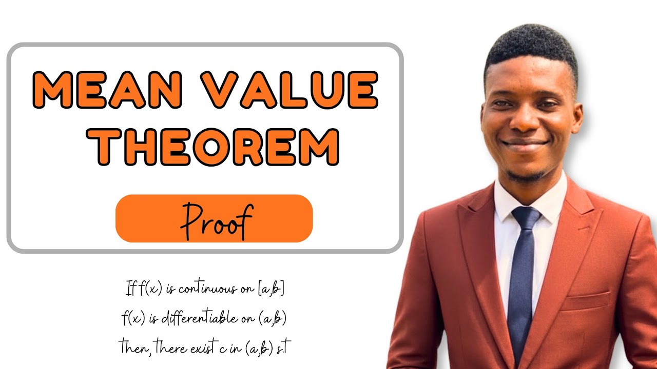 Proof of the Mean Value Theorem | Calculus Explained Step by Step