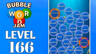 Bubble Word Jam Level 166 Full Walkthrough Solution