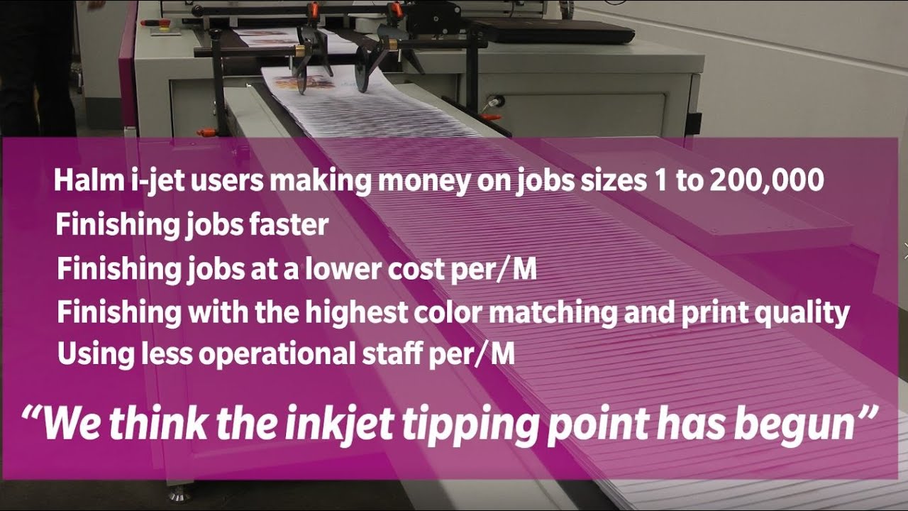 W+D Halm i-jet 2 as presented at the Printing United Digital Experience