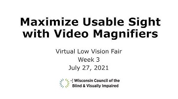 Video Magnifiers