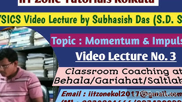 Momentum & Impulse  (3) | Numerical problem solving for JEE/NEET by Subhasish Das @IIT Zone.