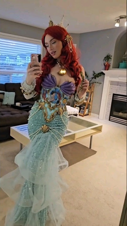 🧜‍♀️✨️👑 #thelittlemermaid #ariel #disney #arielcosplay #princesscosplay #costume #art