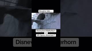 Space Mountain vs Matterhorn #Disney #wdw #disneyland