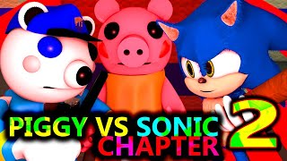 PIGGY vs SONIC ROBLOX ANIMATION CHALLENGE! Chapter 2 (official) Granny Minecraft Game