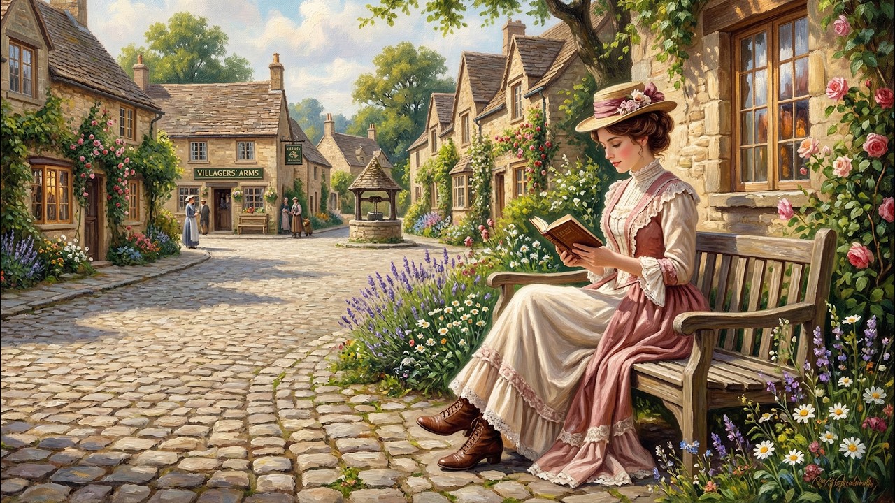 A Peaceful Day in a Victorian Village 4K | Relaxing Classical Music