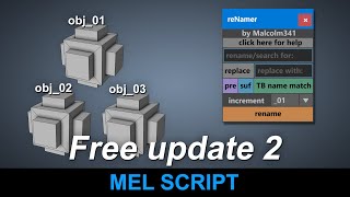 Naming Toolbox for Maya - Free Update 2