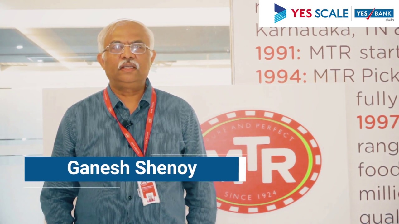 Ganesh Shenoy, MTR Foods Generating Value through Food Tech Startups