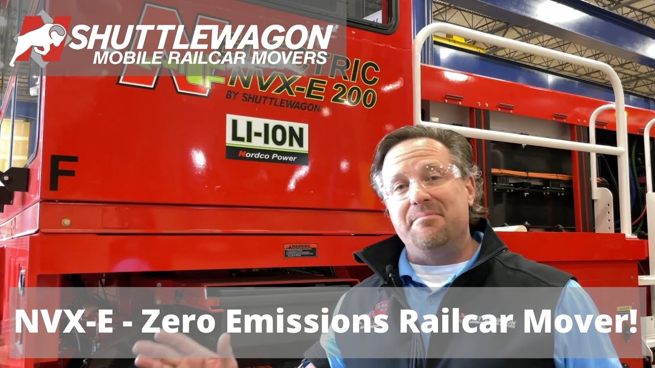 Shuttlewagon - NVX-E Electric Railcar Mover - YouTube