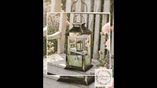Butterfly Garden Solar Lantern | Cottage Garden Decor | Outdoor Solar Lantern | Spring Garden Lan...
