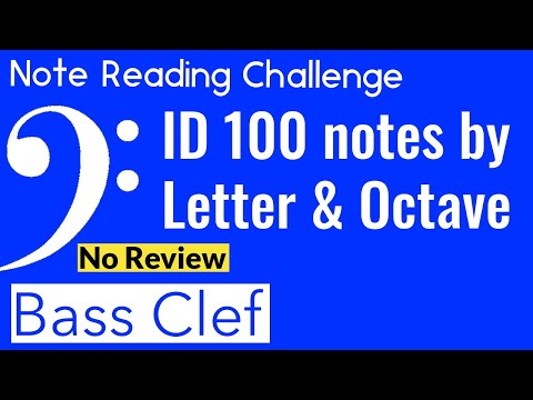 100 notes. 1 second to name each note by letter and octave. 1 note per slide. No Review.