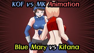 (re-up)KOF Blue Mary VS MK Kitana catfight animation ep2