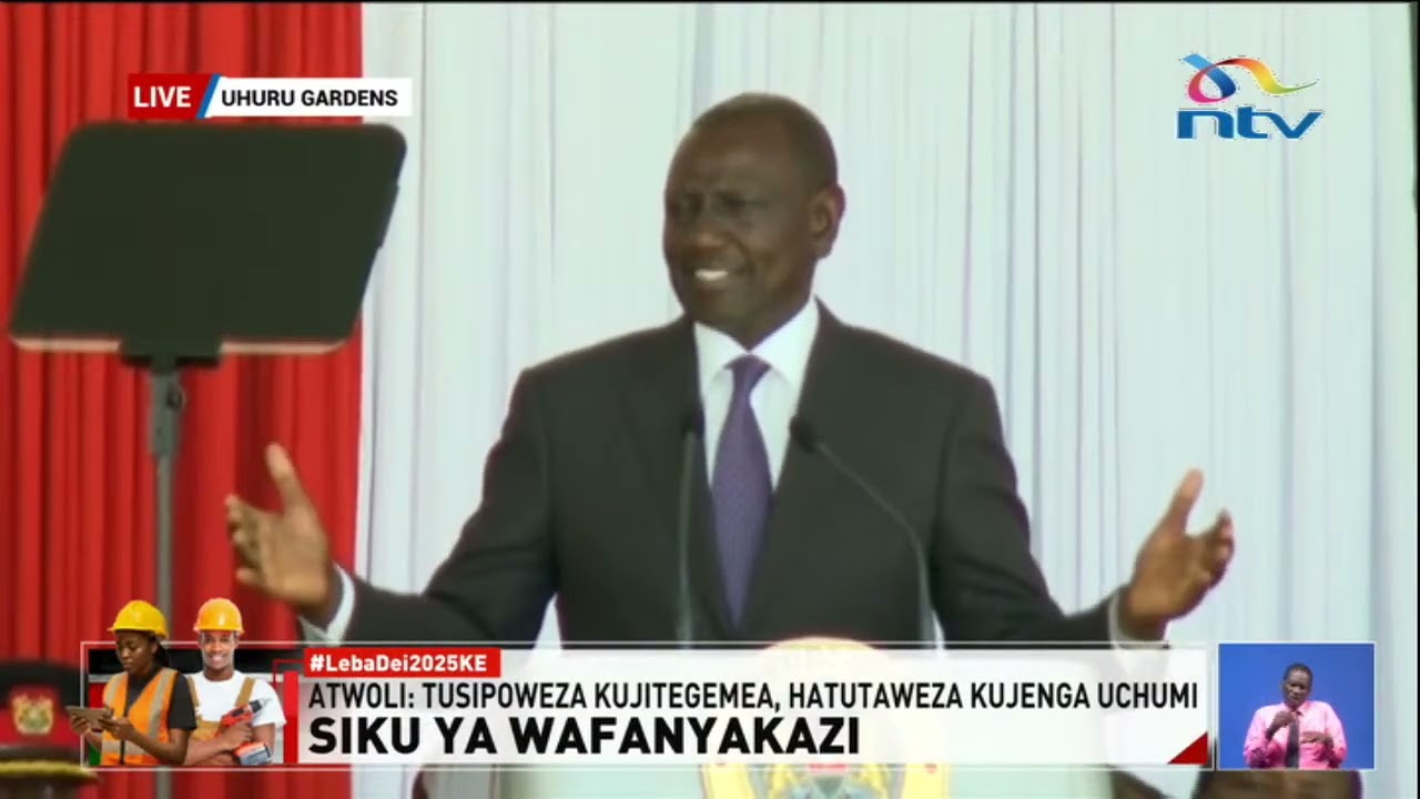 President William Ruto's Full Speech - Labour Day 2025, Uhuru Gardens