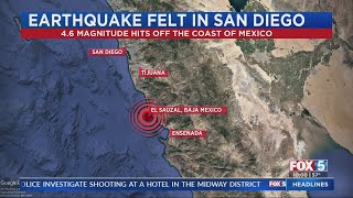 Earthquake Felt In San Diego