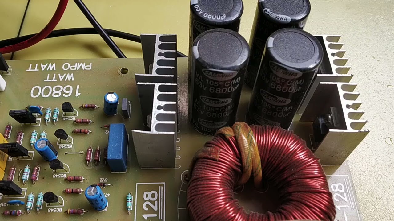 Power Amplifier Two channels with power supply