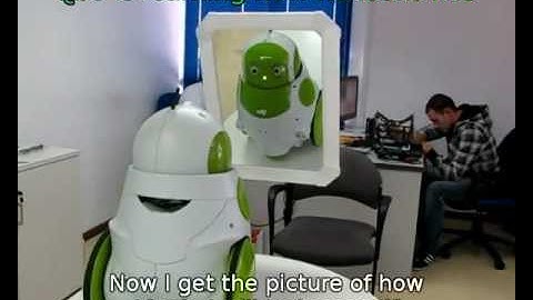 QBO Robot in front of a mirror ( UPDATED )