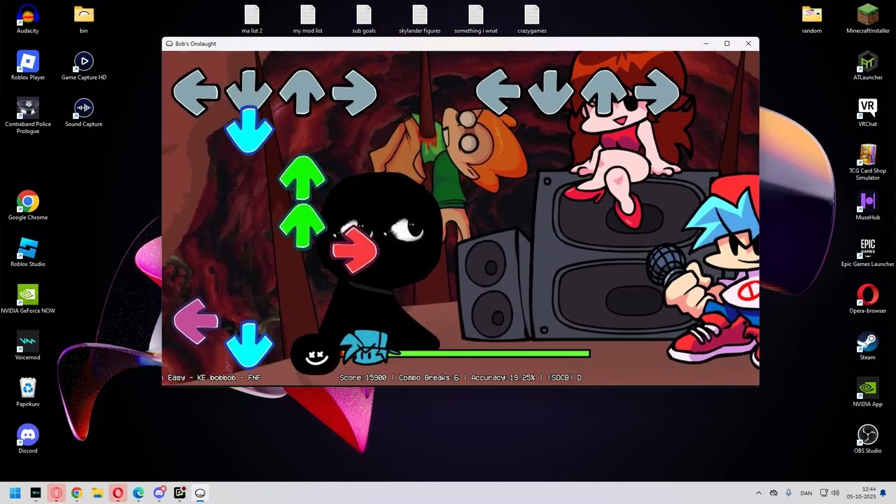 fnf song run (EASY MODE)