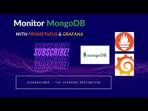 Learn MongoDB Health Checks/Monitoring with Prometheus & Grafana #prometheus #grafana #mongodb