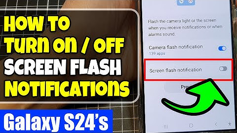 ⚡Galaxy S24/S24+/Ultra: How to Turn On/Off SCREEN FLASH Notifications