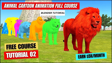 How to make Animal Fountain Crossing Animation in Blender Part 2