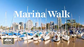 Sunny Walk Along Olivos Harbor 🌞 | Buenos Aires Marina (4K)