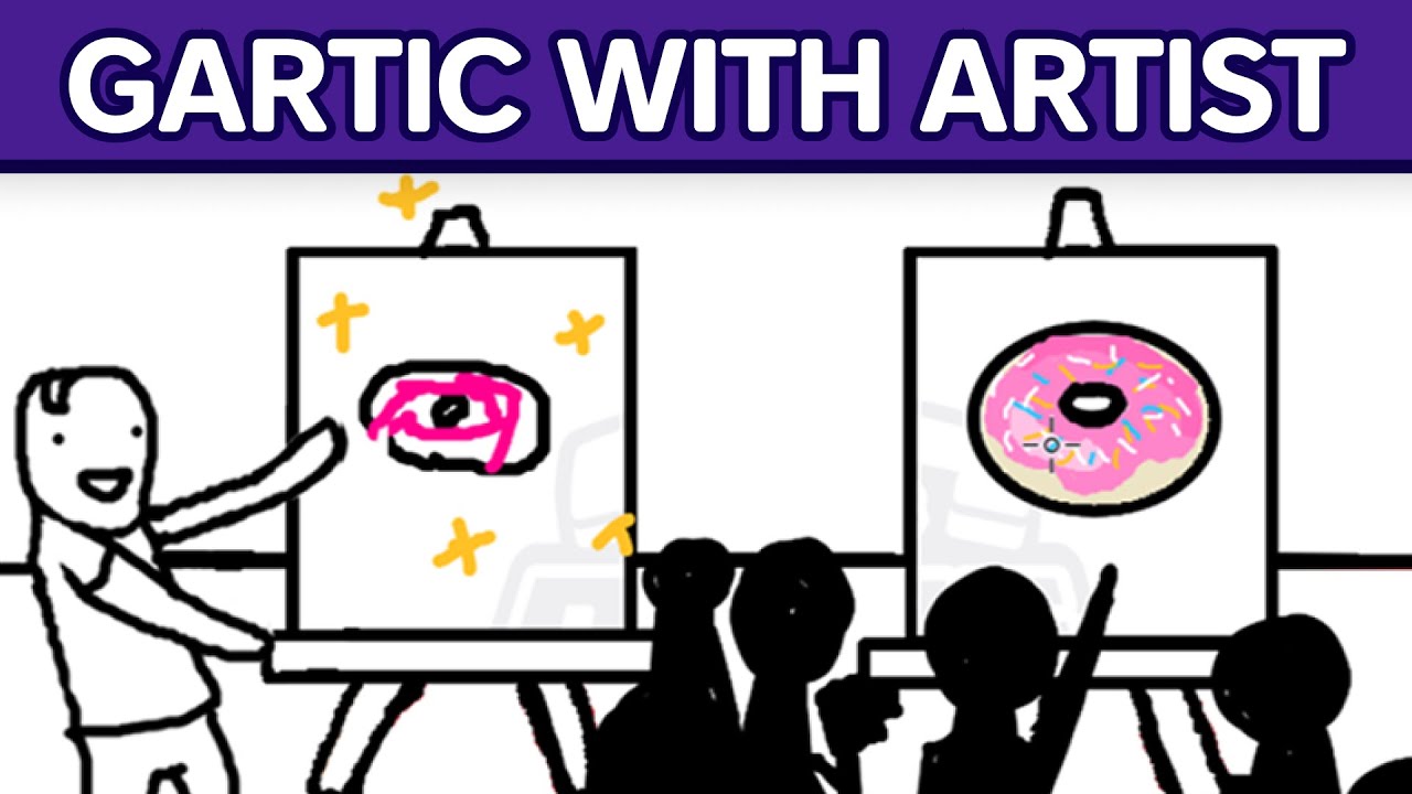 Playing Gartic Phone with REAL Artist.