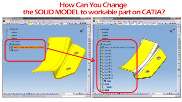Step by step: Convert a SOLID MODEL to a workable part on CATIA!