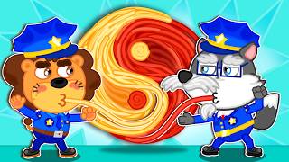 Lion Family | Kung Fu Spaghetti 🌊 WaterCity Mystery | Cartoon for Kids