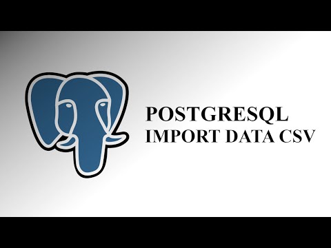 Postgresql Import Data CSV