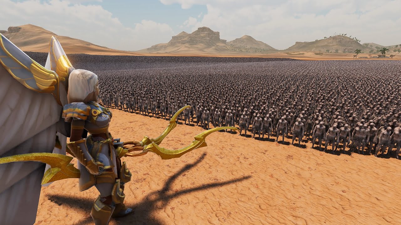 100 ANGEL ARCHERS vs 500,000 ZOMBIES - Ultimate Epic Battle Simulator 2 | UEBS 2